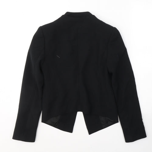 Topshop Womens Black  Polyester Jacket Blazer Size 6   - Open