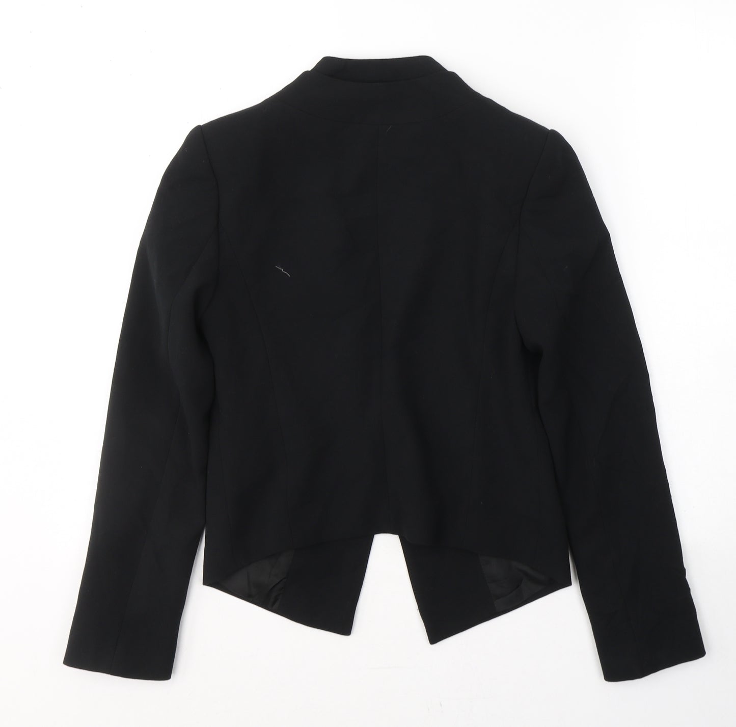 Topshop Womens Black  Polyester Jacket Blazer Size 6   - Open