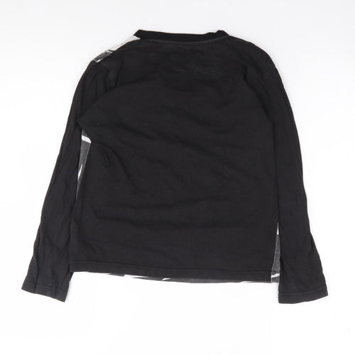 Primark Boys Black  Polyester Ringer T-Shirt Size 10-11 Years Crew Neck Pullover - Batman