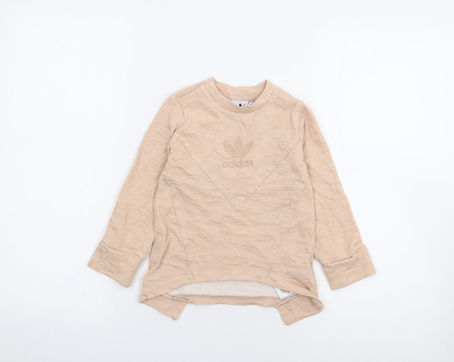 adidas Girls Pink  Cotton Pullover Jumper Size 12-18 Months  Pullover