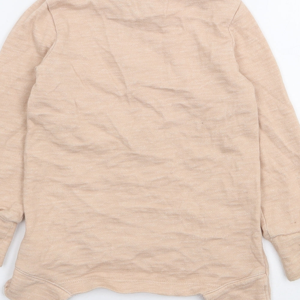 adidas Girls Pink  Cotton Pullover Jumper Size 12-18 Months  Pullover