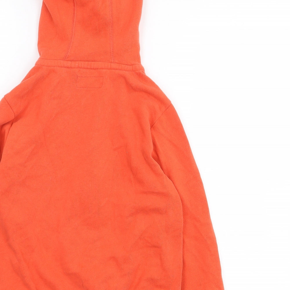 NEXT Boys Orange  Cotton Full Zip Hoodie Size 6 Years  Zip