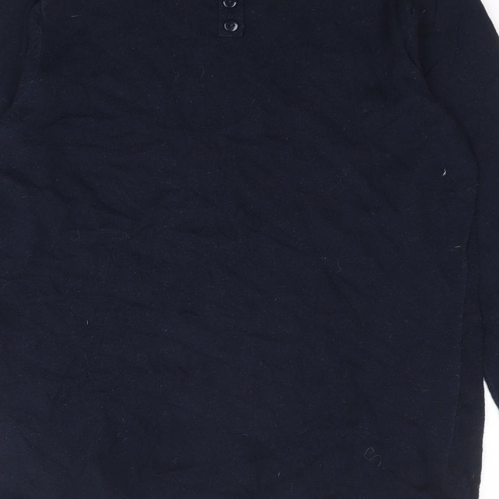 NEXT Womens Multicoloured Square Neck  Cotton Pullover Jumper Size 10