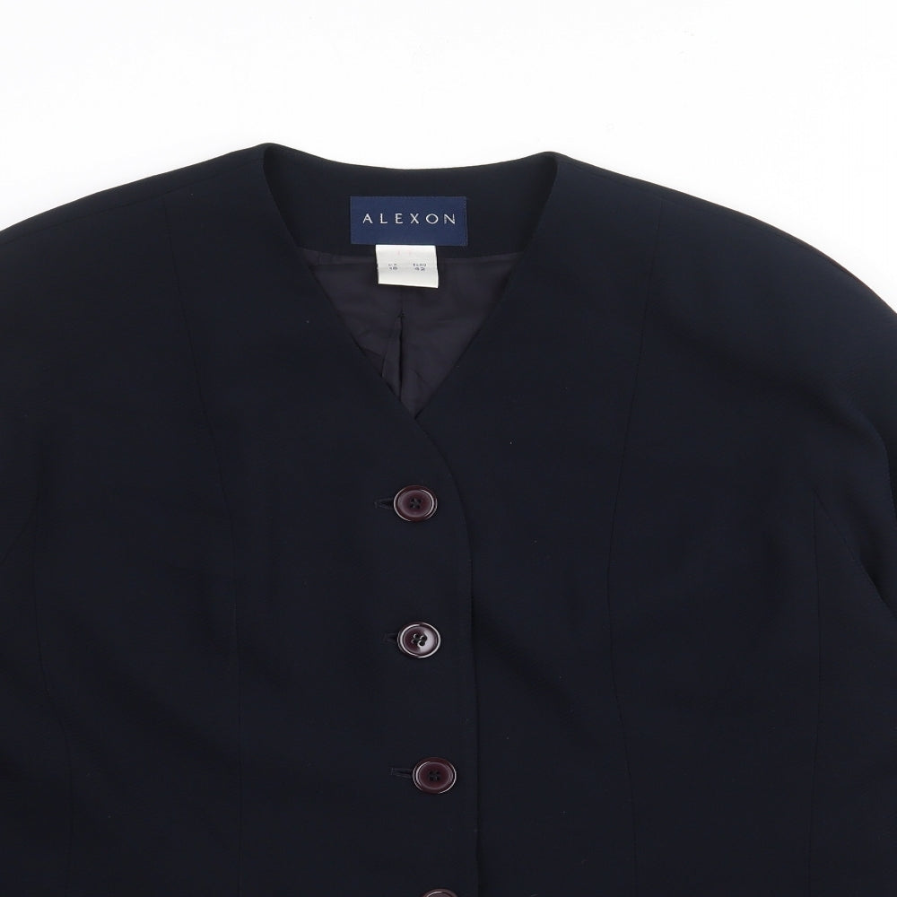 Alexon Womens Blue   Jacket  Size 16  Button