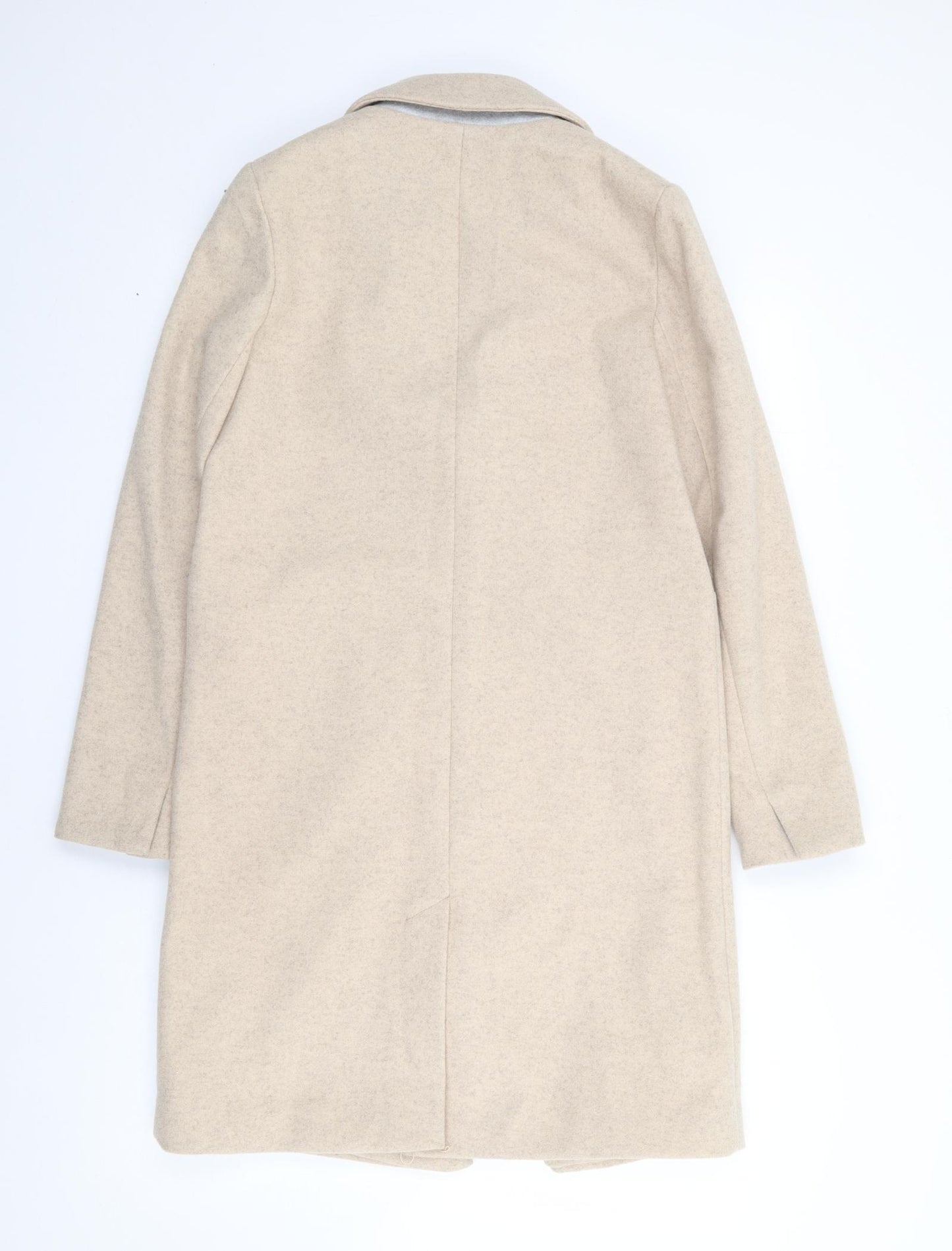 Primark Womens Beige   Jacket Coat Size 4  Button