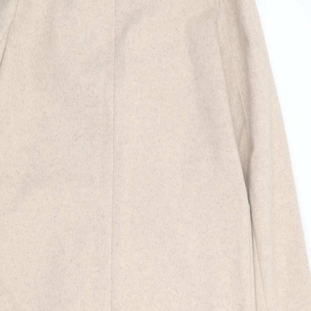 Primark Womens Beige   Jacket Coat Size 4  Button