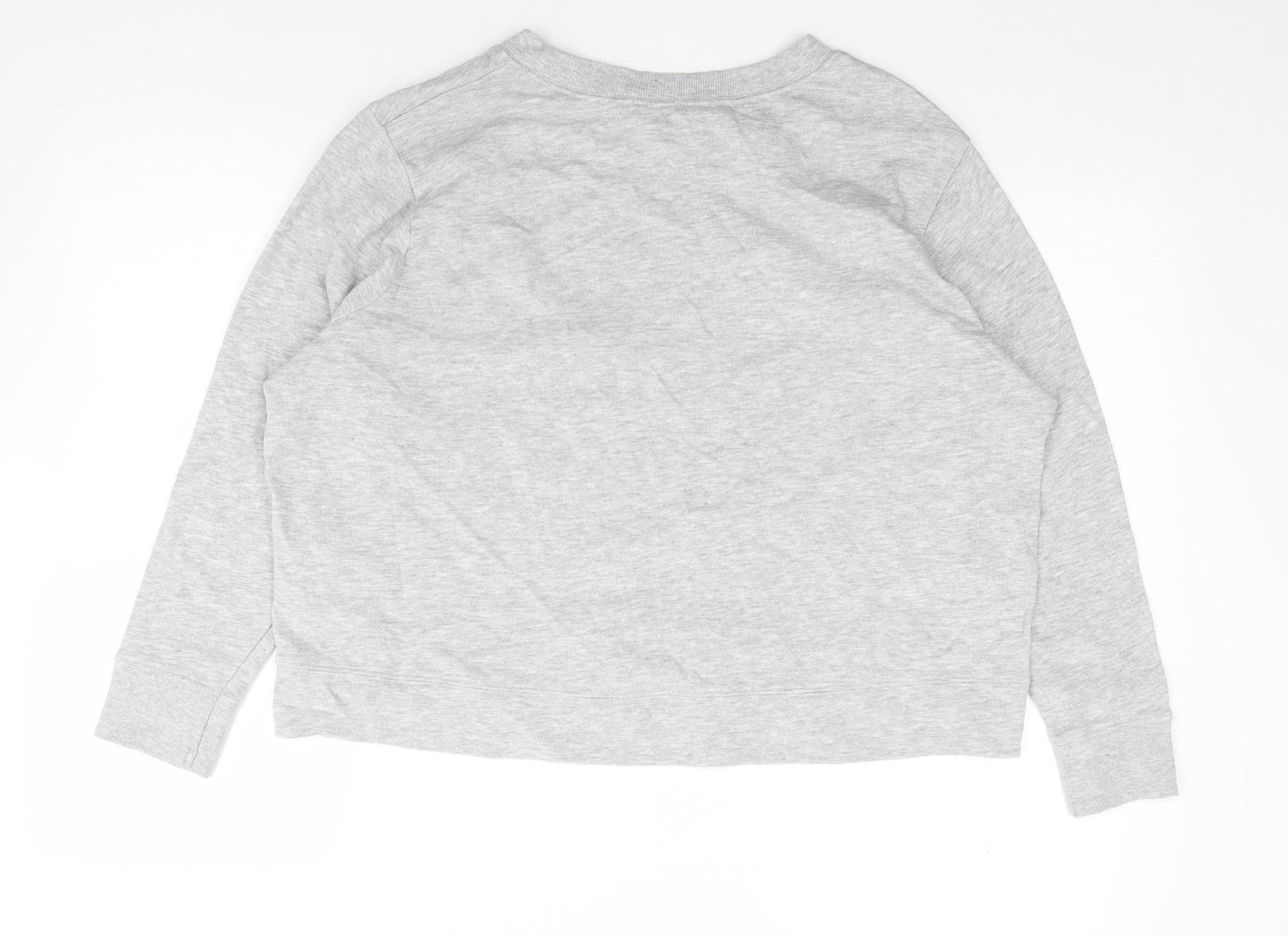 TU Womens Grey  Cotton Pullover Sweatshirt Size 16  Pullover