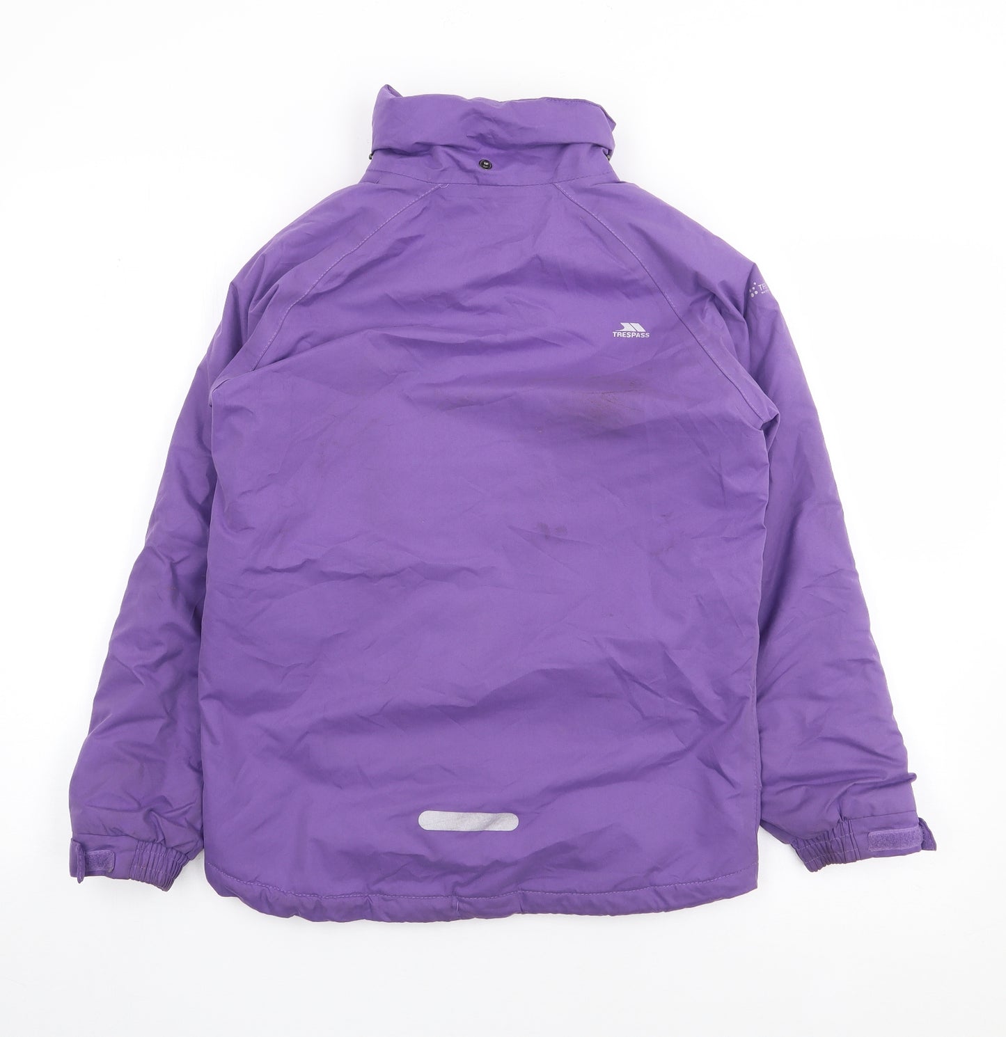 Trespass Girls Purple   Rain Coat Coat Size 9-10 Years  Zip