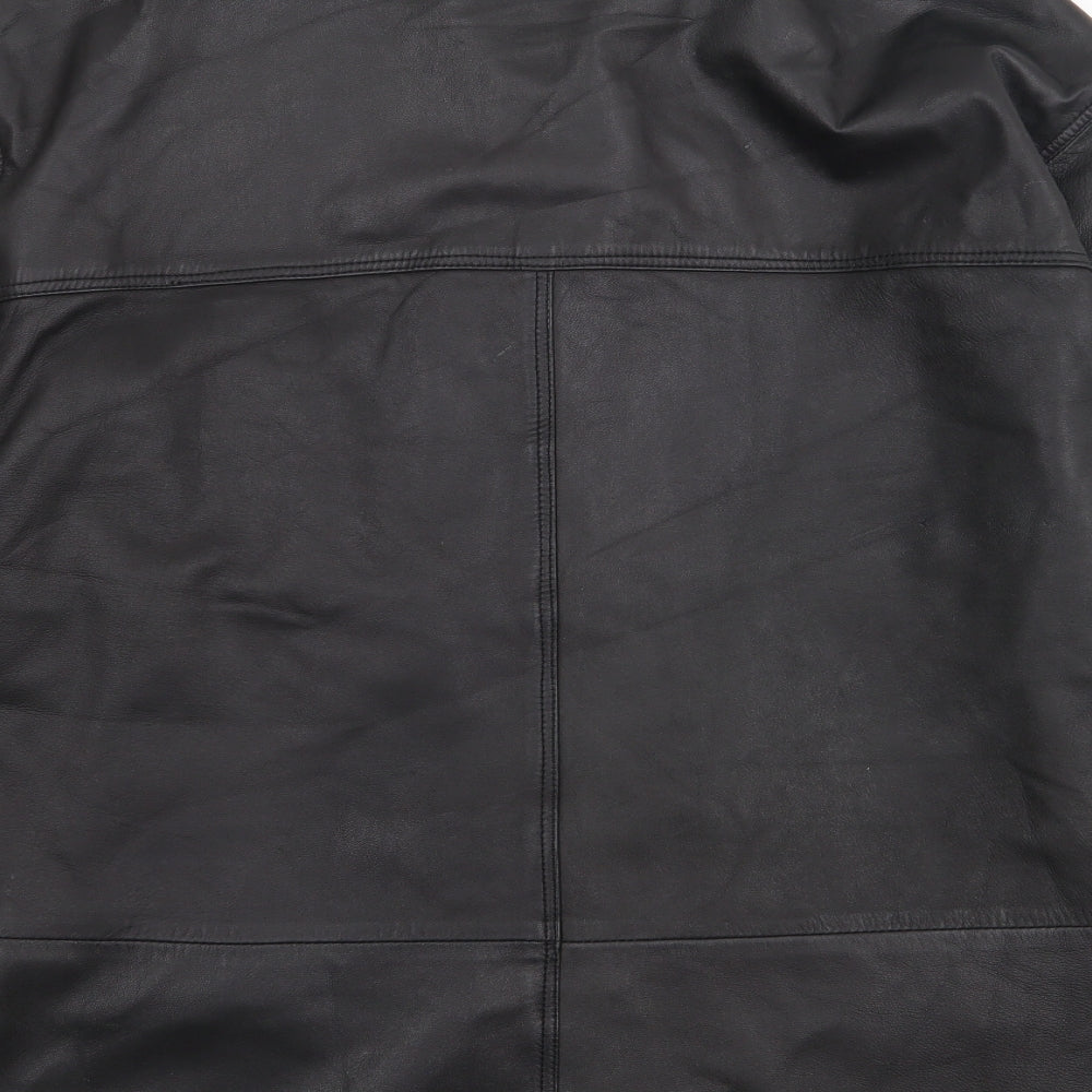 Lakeland Leather Womens Black   Jacket Coat Size 16  Button