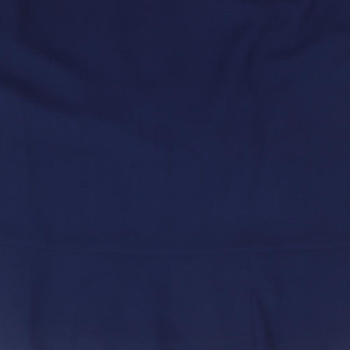 Crealine Womens Blue  Polyester Flare Skirt Size 24   Zip