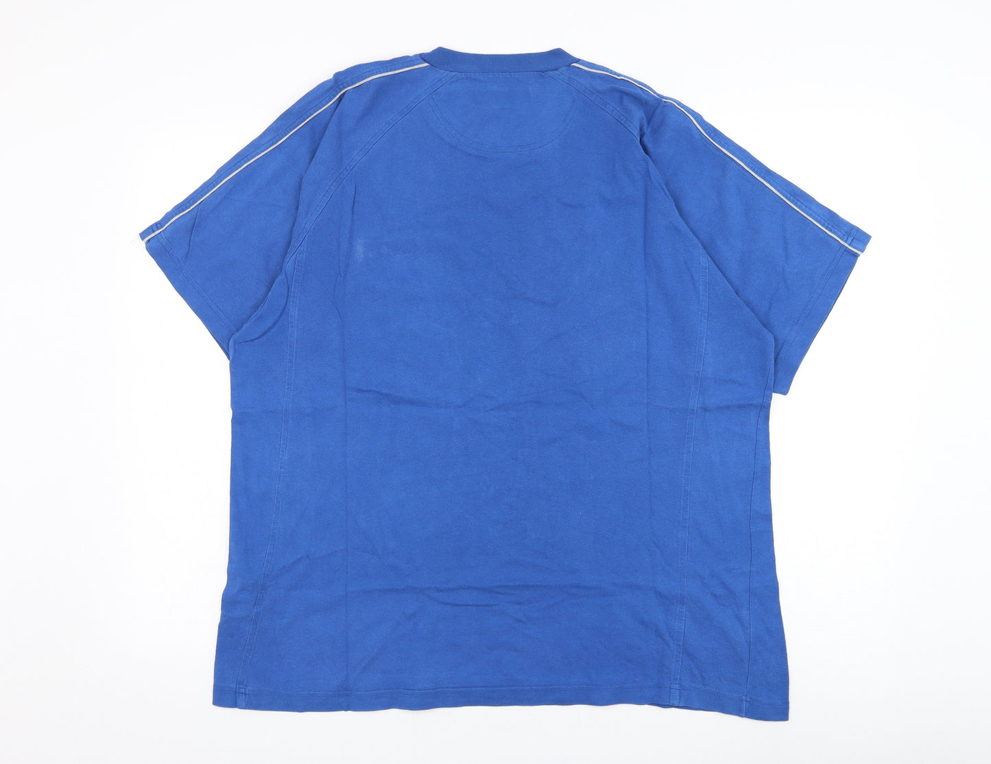 Champion Mens Blue  Cotton  T-Shirt Size XL Round Neck