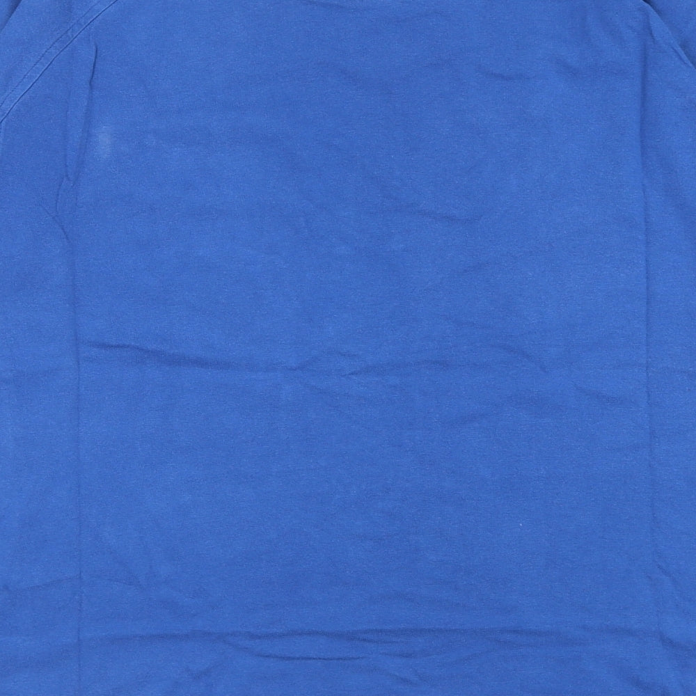 Champion Mens Blue  Cotton  T-Shirt Size XL Round Neck