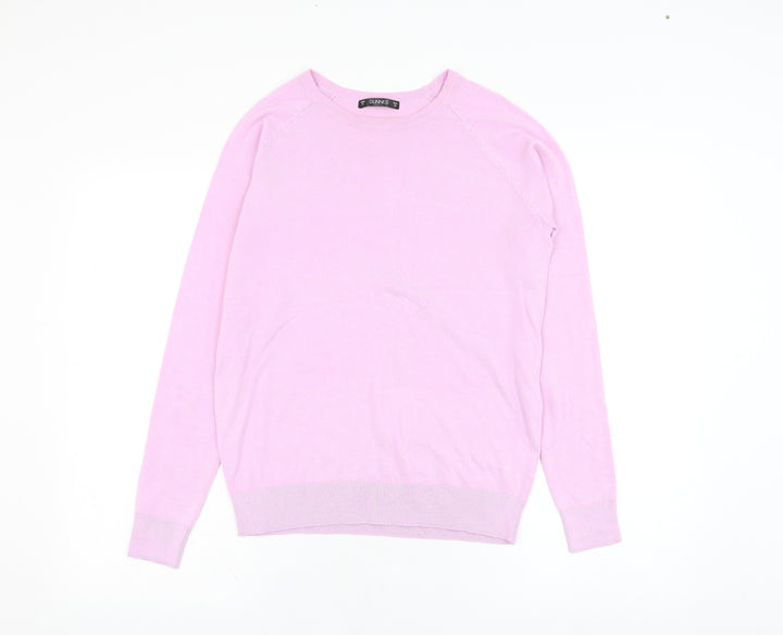 Dunnes Stores Womens Pink Round Neck  Viscose Pullover Jumper Size M
