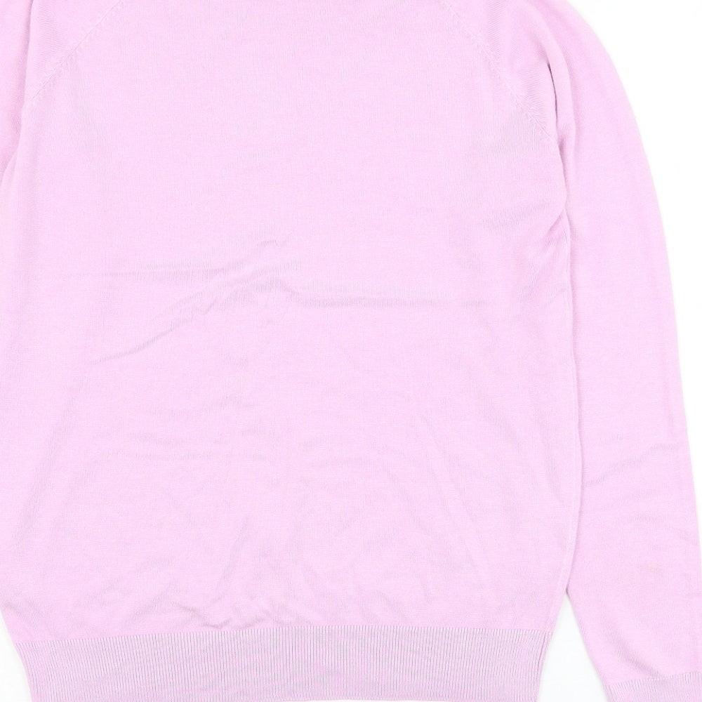 Dunnes Stores Womens Pink Round Neck  Viscose Pullover Jumper Size M