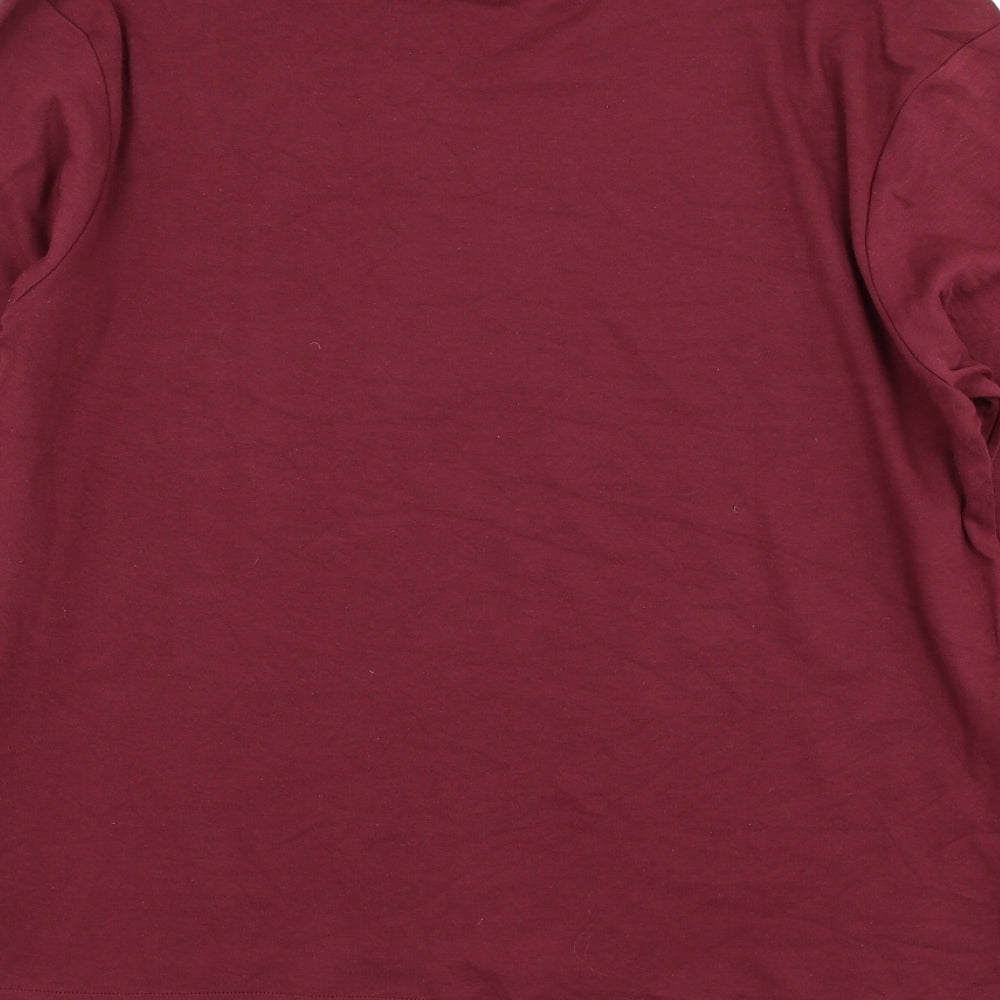 South Bay Womens Purple Roll Neck  Cotton Pullover Jumper Size 12