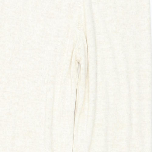 George Womens Ivory  Acrylic Jogger Trousers Size 12 L25 in Regular