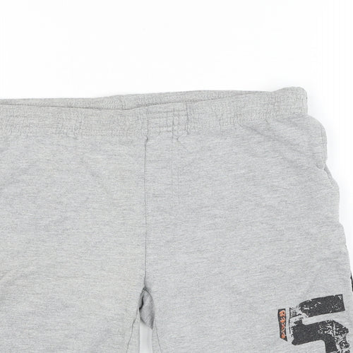 URB65 Boys Grey  Polyester Sweat Shorts Size 9-10 Years  Regular