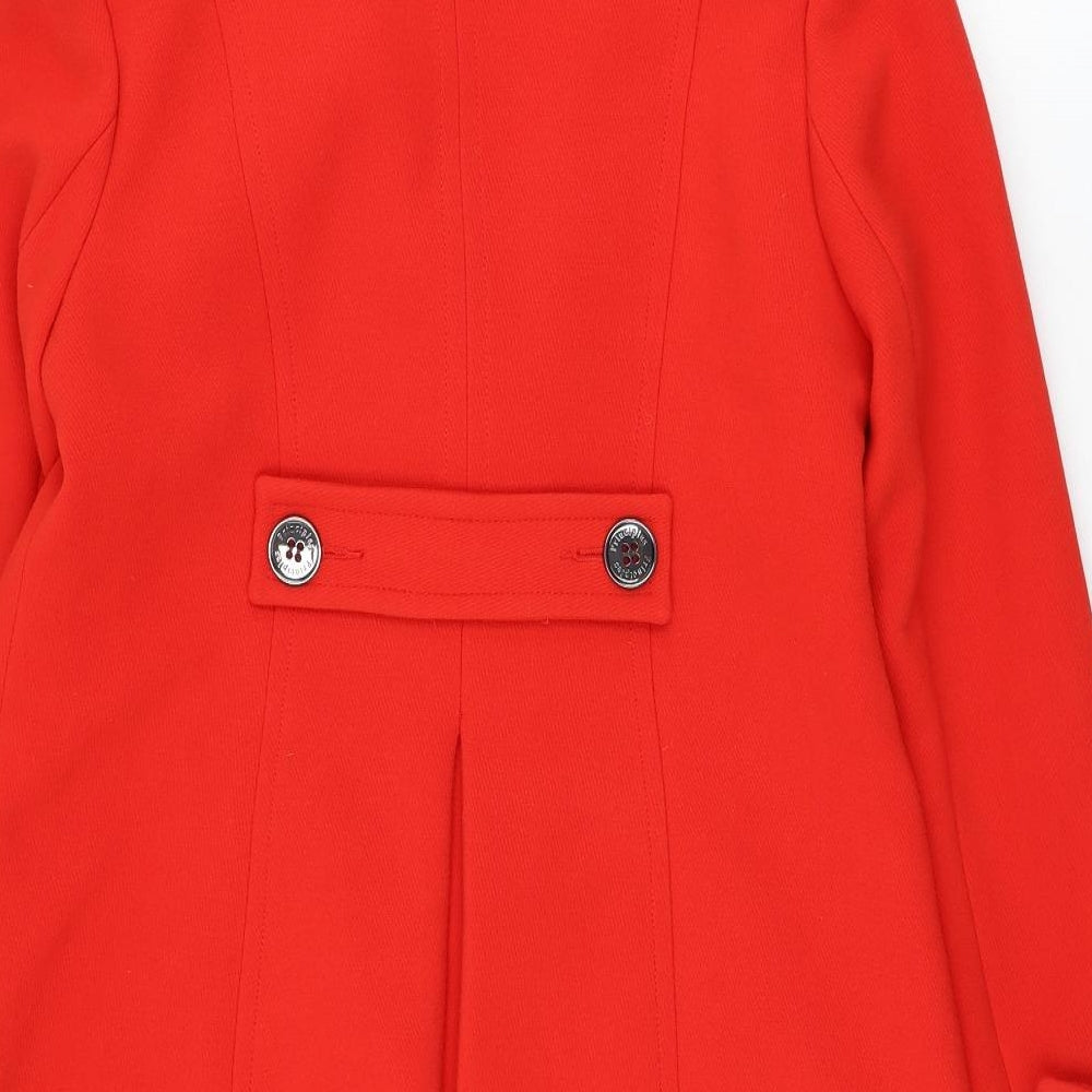 Principles Womens Red   Overcoat Coat Size 16  Button