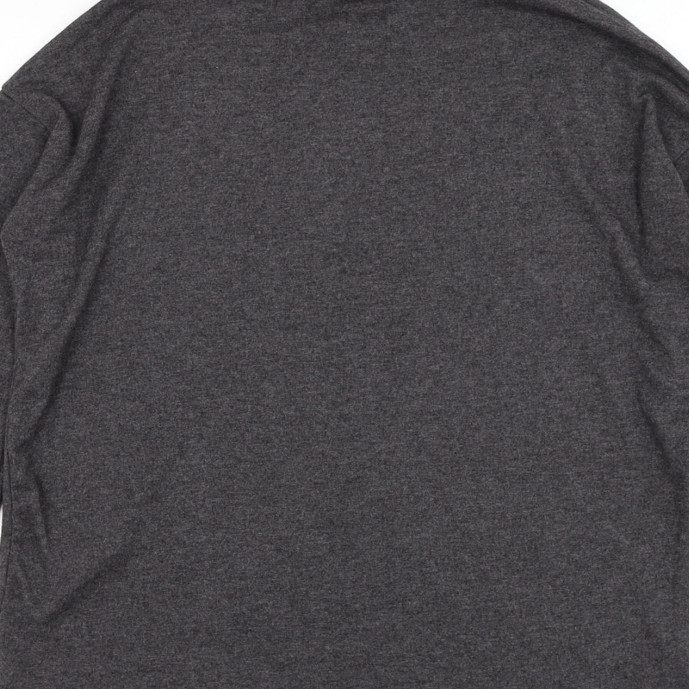 New Look Womens Grey Roll Neck  Polyester Pullover Jumper Size 8