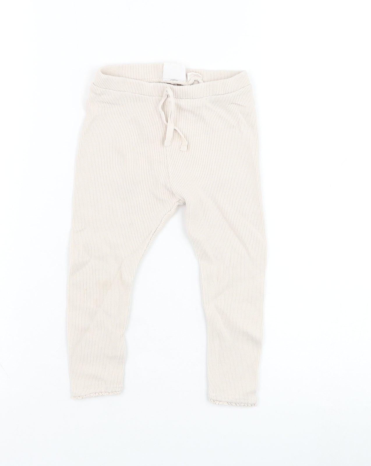 Zara Girls Beige  Polyester Jogger Trousers Size 18-24 Months  Pullover
