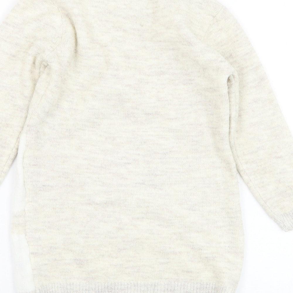 Primark Girls Ivory Round Neck  Polyester Pullover Jumper Size 2-3 Years  Pullover - Polar Bear, Christmas