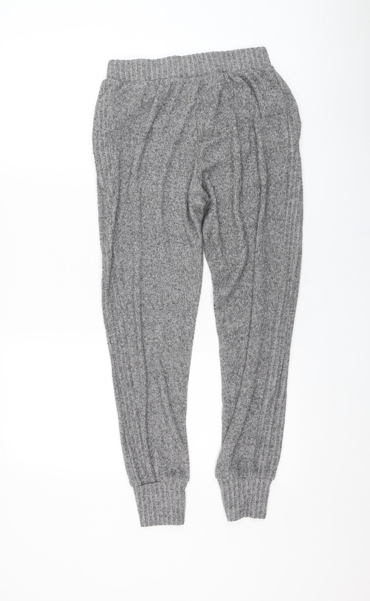 F&F Womens Grey  Polyester Jogger Trousers Size 6 L26 in Regular