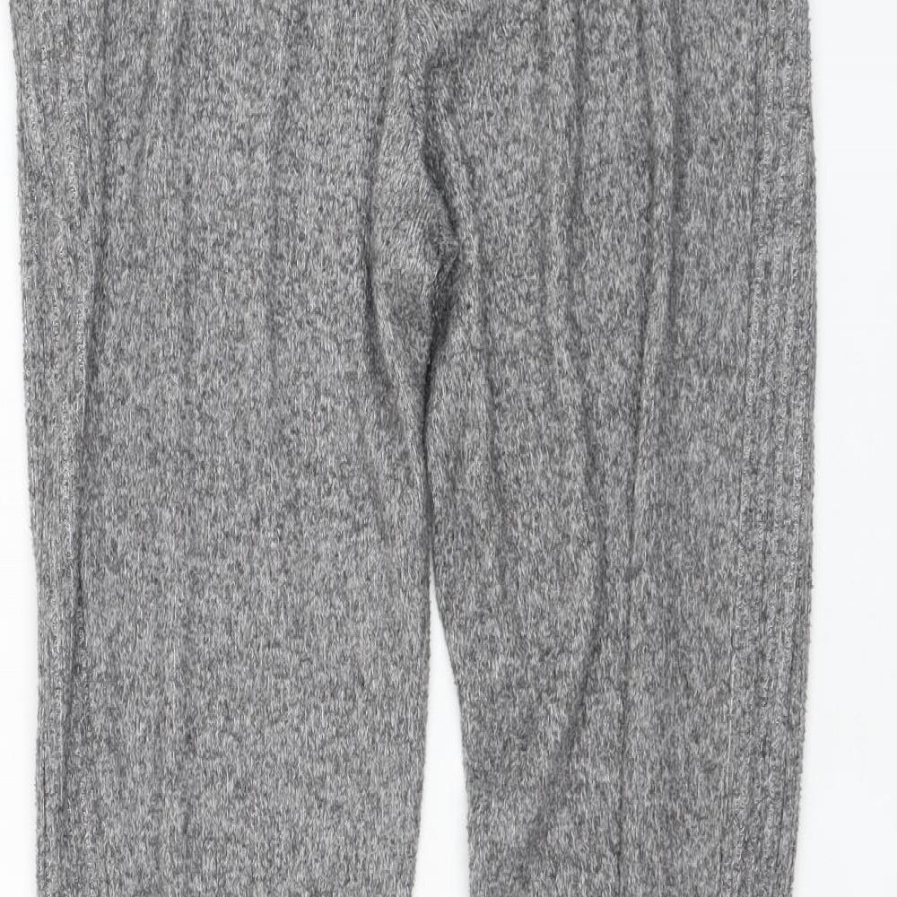 F&F Womens Grey  Polyester Jogger Trousers Size 6 L26 in Regular