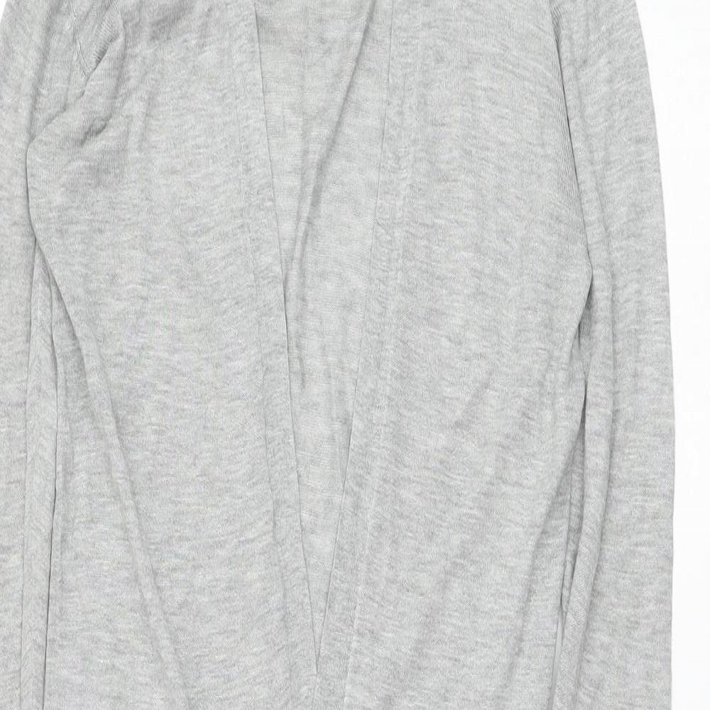 H&M Womens Grey Square Neck  Viscose Cardigan Jumper Size XS