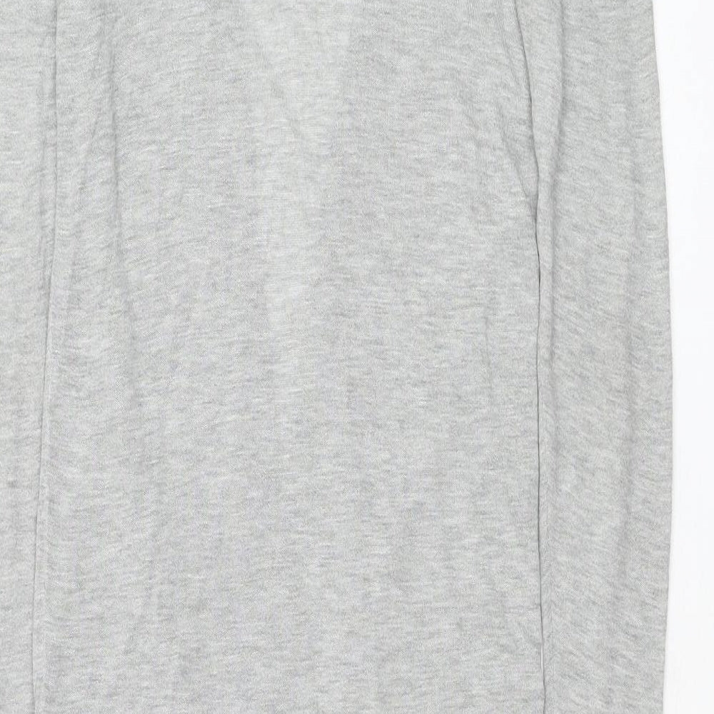 H&M Womens Grey Square Neck  Viscose Cardigan Jumper Size XS