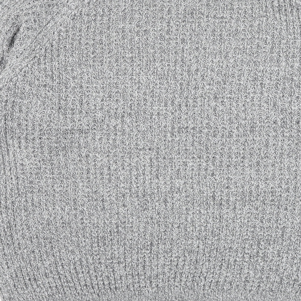 Pep&co Mens Grey Round Neck  Acrylic Pullover Jumper Size 2XL