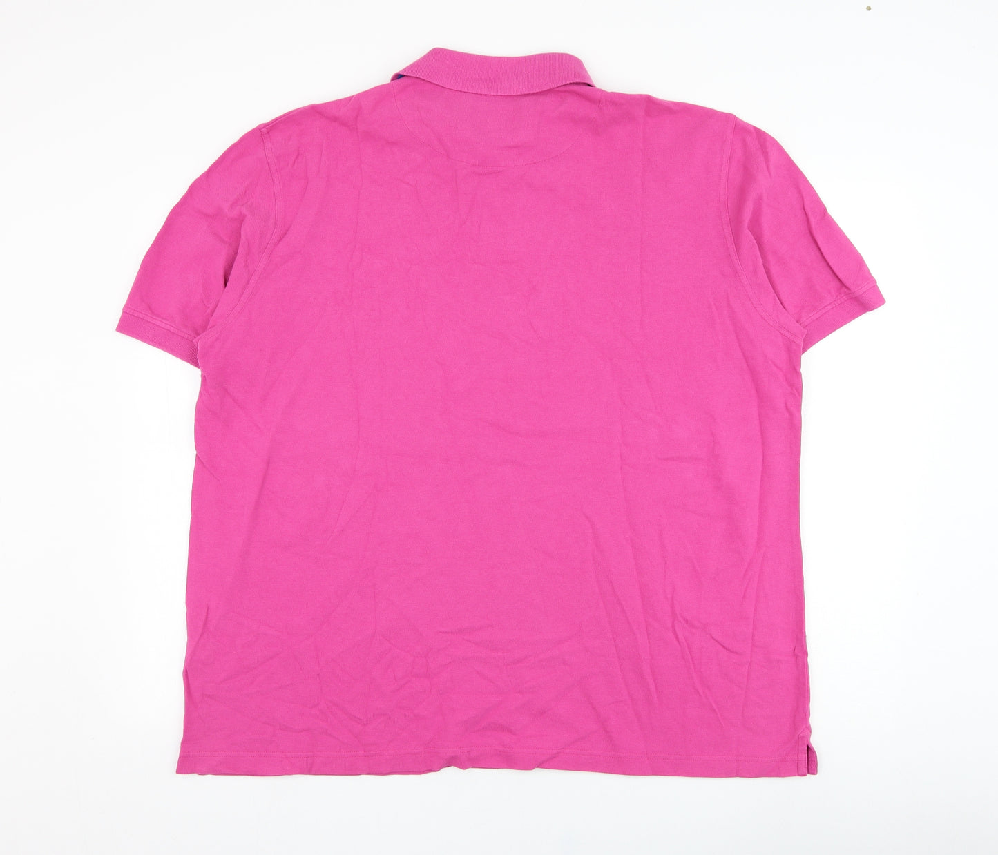 Brook Taverner Mens Pink  Cotton  Polo Size 2XL Collared Pullover