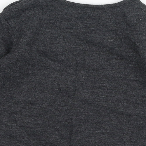 George Baby Grey  Cotton Jersey T-Shirt Size 0-3 Months Round Neck Snap - Daddy