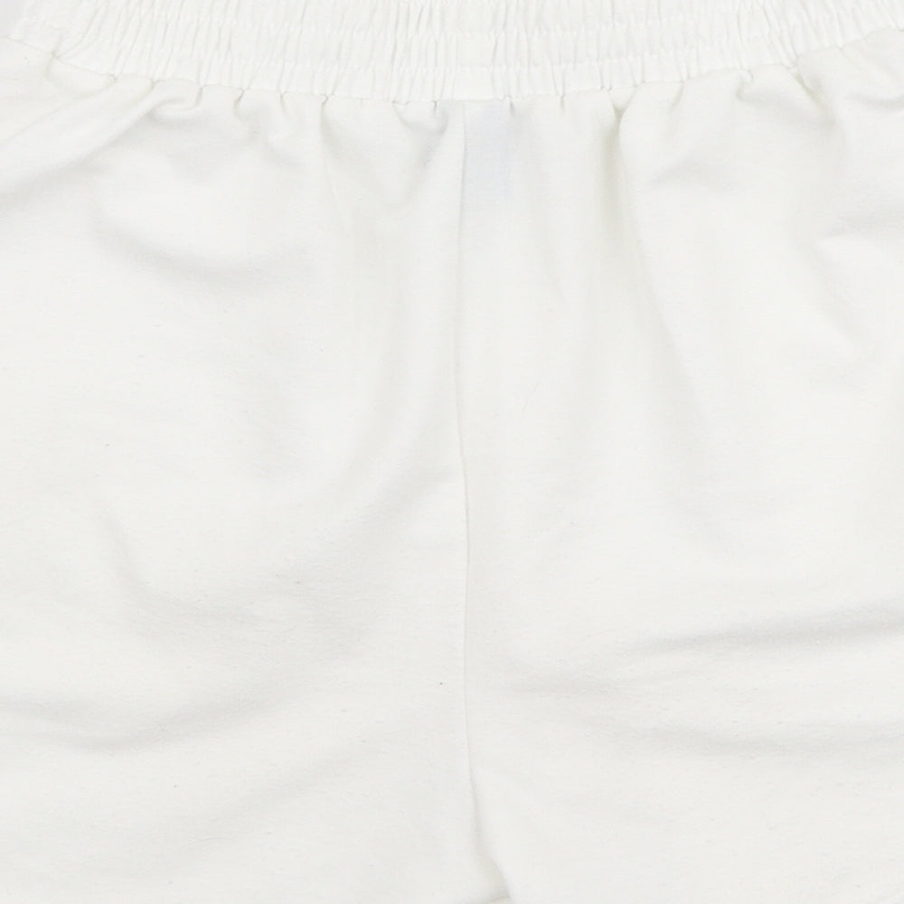 SheIn Womens White  Cotton Sweat Shorts Size XS L3 in Regular Pull On