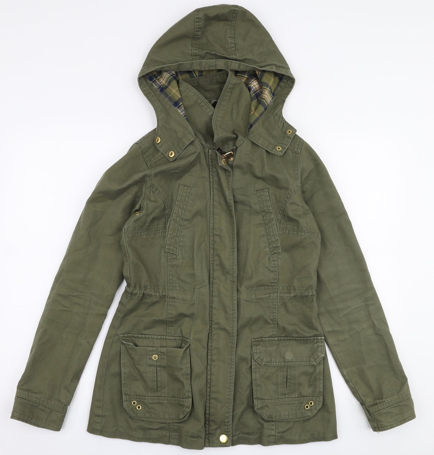 New Look Womens Green   Jacket Coat Size 8  Zip