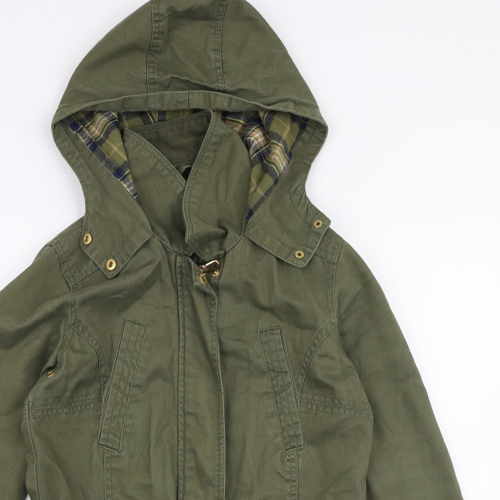 New Look Womens Green   Jacket Coat Size 8  Zip