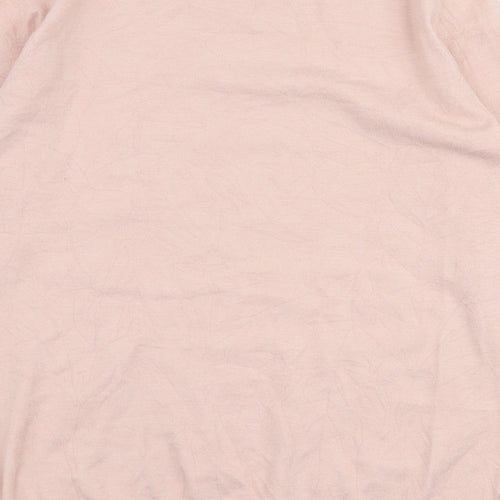 M&Co Womens Pink Round Neck  Viscose Pullover Jumper Size 16   - stars
