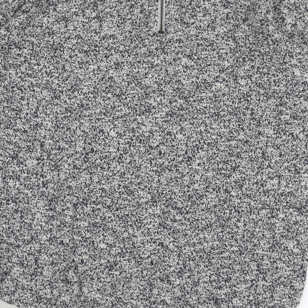 NEXT Womens Grey Round Neck  Cotton Pullover Jumper Size 10