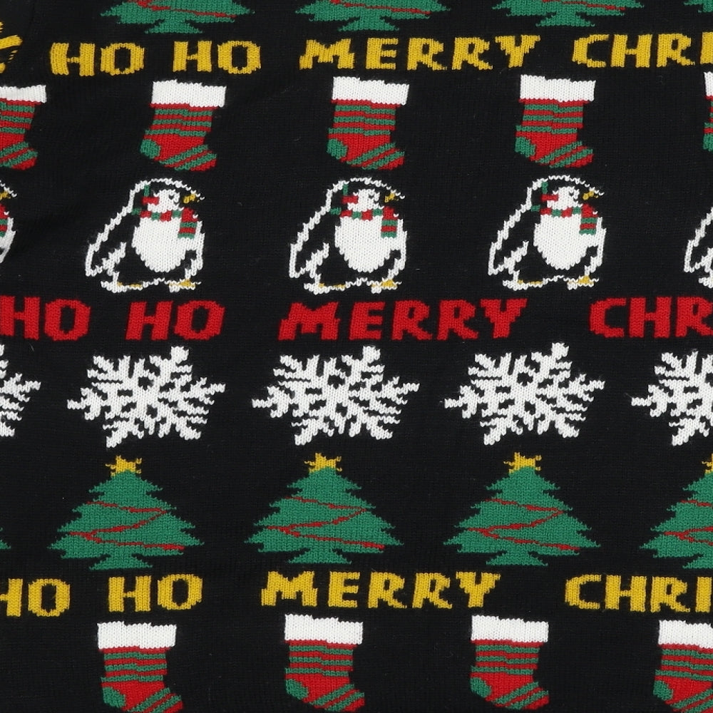 TU Mens Multicoloured Round Neck  Acrylic Pullover Jumper Size XL   - Christmas