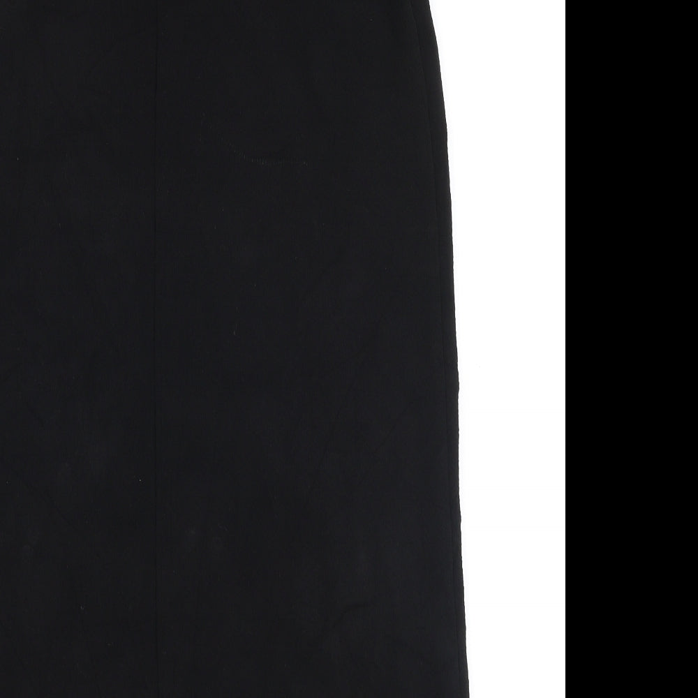 River Island Womens Black  Polyester A-Line  Size 8  Round Neck Zip
