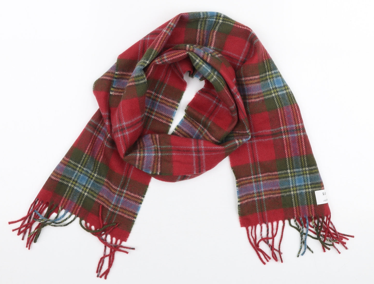 Lochcarron Unisex Multicoloured Plaid Wool  Scarf