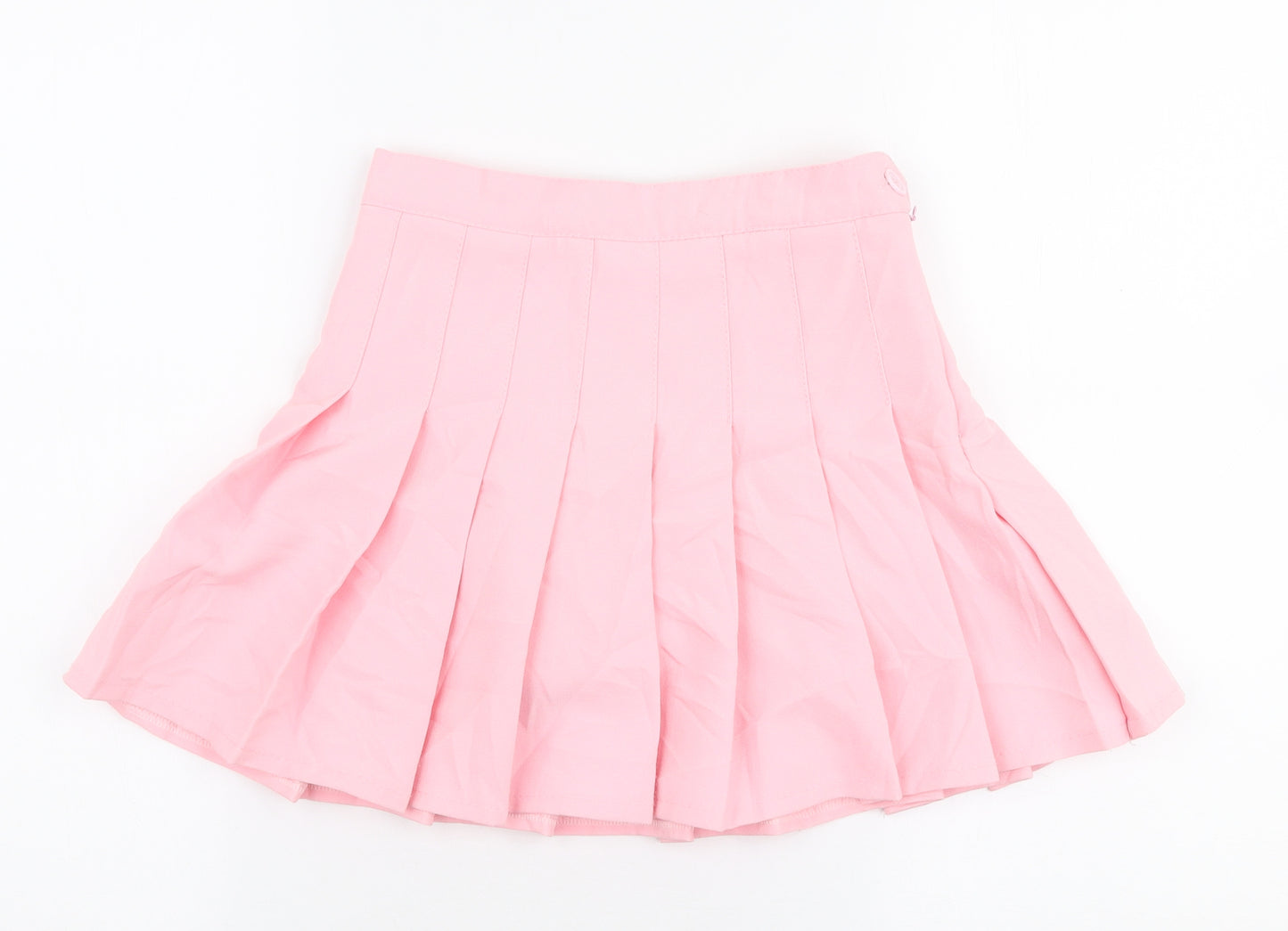 Xin Yi Zu Wears Womens Pink  Polyester Pleated Skort Size XS   Zip