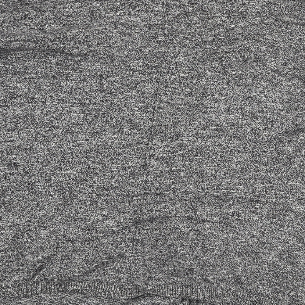 New Look Womens Grey V-Neck  100% Cotton Cardigan Jumper Size 10