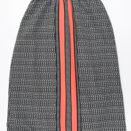 River Island Womens Multicoloured Geometric Polyester Maxi  Size 8  High Neck Pullover