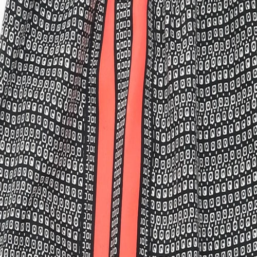 River Island Womens Multicoloured Geometric Polyester Maxi  Size 8  High Neck Pullover