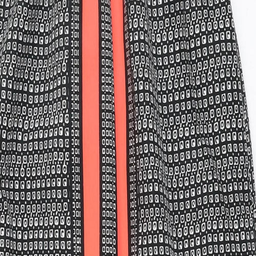 River Island Womens Multicoloured Geometric Polyester Maxi  Size 8  High Neck Pullover