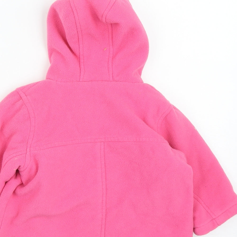 Marks and Spencer Girls Pink   Duffle Coat Coat Size 12 Months   Zip