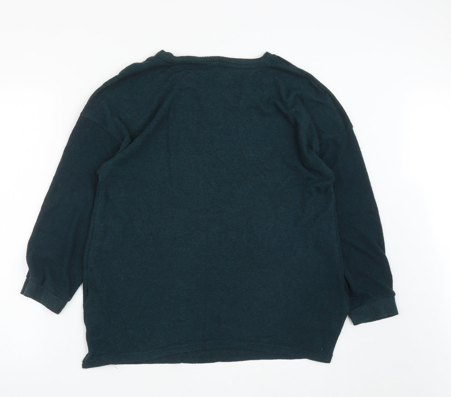 Primark Womens Green  Polyester Pullover Sweatshirt Size L