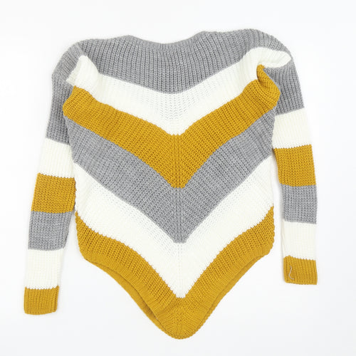 Select Womens Multicoloured Round Neck  Acrylic Pullover Jumper Size S