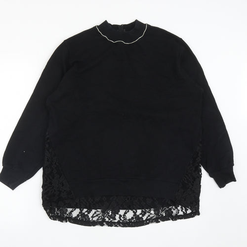 River Island Womens Black  Polyester  Sweatshirt Size S