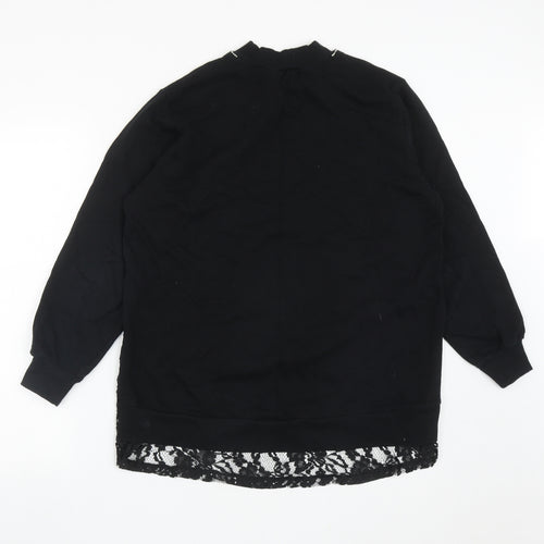 River Island Womens Black  Polyester  Sweatshirt Size S